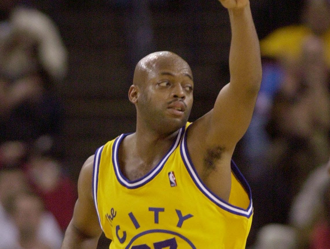 nick van exel warriors jersey